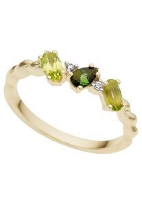 Firetti Damen Diamantring "Schmuck Geschenk Gold 333 Damenring Goldring Diamant", 19, 0,02 ct P2 = erkennbare Einschlüsse, Gelbgold 333-Diamanten,