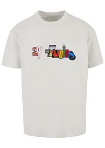 2Y STUDIOS Herren T-Shirt "2Y Studios Herren RANSOM NOTE LOGO TEE", grau, casual, Gr. 5XL, bedruckt, 100% Baumwolle, Shirts
