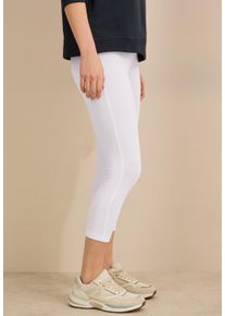 Cecil Damen Leggings, weiß, casual, Gr. XL, unifarben, Web, 95% Baumwolle, 5% Elasthan, Hosen, aus Baumwolle mit Stretchanteil