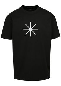 Herren T-Shirt "Upscale by Mister Tee Error Oversize Tee", schwarz, casual, Gr. S, UPSCALE BY MISTER TEE, bedruckt, 100% Baumwolle, Shirts