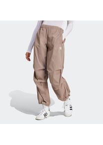 Damen Sporthose "ESS S PARA PANT", braun, sportlich, Gr. XL, adidas originals, Obermaterial: 94% Polyamid, 6% Elasthan, Hosen