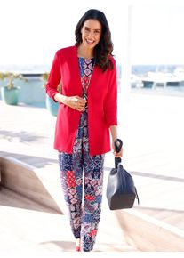 Inspirationen Damen Shirtjacke "Shirtjacke", lila, Gr. 38, unifarben, 70% Viskose, 27% Polyester, 3% Elasthan, Shirts