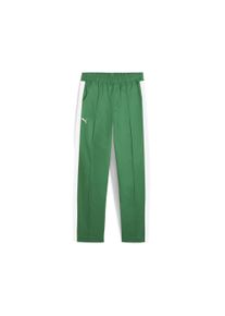 Puma Herren Sporthose "Porsche Legacy Lifestyle Hose Herren", grün, Gr. L, unifarben, Obermaterial: 98% Baumwolle, 2% Elasthan; Seitenpartie: 98%