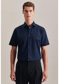 Seidensticker Herren Businesshemd "Schwarze Rose", blau, Gr. 38, unifarben, 100% Baumwolle, Hemden, Uni