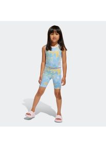 Kinder Trainingsanzug "CYCL. SHORT ST"clear sky, multicolor, sportlich, Gr. 110, adidas originals, Obermaterial: 93% Baumwolle, 7% Elasthan,