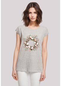 F4NT4STIC Damen T-Shirt "Osterkranz Eierkranz Blumenring", grau, casual, Gr. XXXL, Obermaterial: 100% Baumwolle, Shirts, Premium Qualität