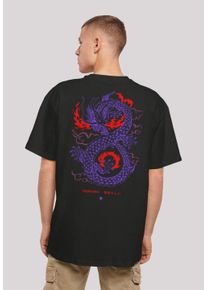 F4NT4STIC Herren T-Shirt "Drache Feuer Japan", schwarz, casual, Gr. XXL, Obermaterial: 100% Baumwolle, Shirts, Print
