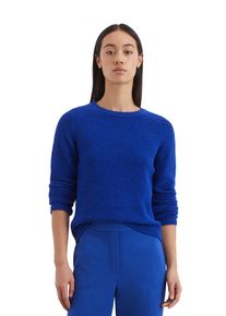 Marc O'Polo MARC O'POLO Damen Rundhalspullover "aus Organic Cotton-Mix", blau, casual, Gr. XXS, unifarben, Obermaterial: 78% Baumwolle, 22% Polyamid, Pullover