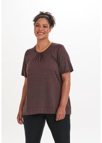 Q BY ENDURANCE Herren Funktionsshirt "BREE MELANGE", braun, feminin, Gr. 44, meliert, 92% Polyester, 8% Elasthan, Shirts, mit QUICK DRY-Technologie