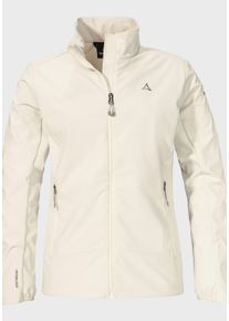 Schöffel SCHÖFFEL Damen Outdoorjacke "Hiking Softshell Jk Style Mirusha WMS", beige, sportlich, Gr. 38, Oberstoff: Aussenseite: 100% Polyester Innenseite: