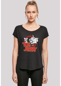 F4NT4STIC Damen T-Shirt "Tom and Jerry TV Serie Distressed", schwarz, casual, Gr. XL, Obermaterial: 100% Baumwolle, Shirts, Damen,Premium