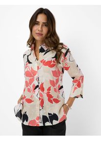 Brax Damen Kurzarmbluse "Style VICKI", rot, Gr. 46, 100% Leinen, Blusen
