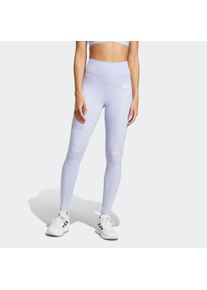 Damen Trainingstights "OPT ESS ST 1/1", lila, sportlich, Gr. XS, adidas Performance, Obermaterial: 85% Polyester, 15% Elasthan, Hosen