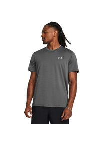Under Armour Herren T-Shirt "UA LAUNCH SHORTSLEEVE", grau, sportlich, Gr. XS, Single Jersey, Obermaterial: 67% Baumwolle, 33% Polyester, Shirts