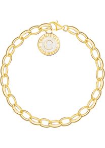 Thomas Sabo Damen Charm-Armband "mit Kaltemaille, X0287-427-39-L17,L19", 19, Silber 925 (Sterlingsilber), gold, Silber 925 (Sterlingsilber), Armbänder