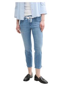 Tom Tailor Damen Slim-fit-Jeans "ALEXA", blau, casual, Gr. 27, unifarben, Denim/Jeans, Obermaterial: 66% Baumwolle, 33% Polyester, 1% Elasthan.