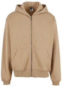DEF Herren Sweatjacke "DEF Herren DEF Zip Hoody", braun, Gr. M, unifarben, 80% Baumwolle, 20% Polyester, Sweatjacken