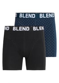 Blend Herren Boxershorts "BHEDOM 2-pack trunks", Gr. XXL, bunt, Jersey, Obermaterial: 95% Baumwolle, 5% Elasthan, unifarben, Unterhosen