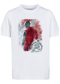 F4NT4STIC Jungen Kurzarmshirt "F4NT4STIC Kinder", weiß, casual, Gr. 134, unifarben, 100% Baumwolle, Shirts