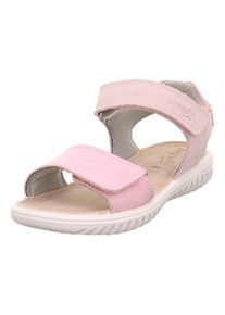 Superfit Kinder Sandale "SPARKLE WMS: mittel", Gr. 33, rosa, Nubukleder, Veloursleder, metallic, festlich, Schuhe, Sandalette mit Glitzereffekt,