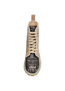 DOGO Damen Schnürboots "Boots I Want To Be A Wizard Fantastic Beasts Damen Boots /", Gr. 38, schwarz-weiß, Lederimitat, Schuhe, Vegan