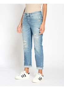Gang Damen Boyfriend-Jeans "Gang Jeans Boyfriend 94NICA CROPPED", blau, Gr. 26, 70% Baumwolle, 20% Recycelte Baumwolle, 8% Polyester, 2% Elasthan,