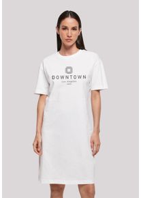 F4NT4STIC Damen Shirtkleid "Downtown LA", weiß, casual, Gr. S, Obermaterial: 100% Baumwolle, Kleider, Print