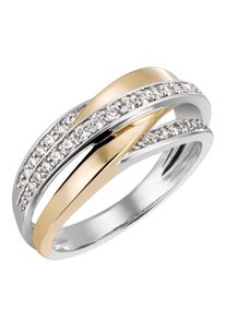 Firetti Damen Fingerring "Schmuck Geschenk Silber 925 Silberring", 52, Silber 925 (Sterlingsilber), 3,3mm, gold, Silber 925 (Sterlingsilber),