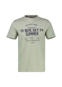 Lerros Herren T-Shirt "Lerros T-Shirt mit Brustprint in Großen Größen"tinted grau, Gr. 5XL, 100% Baumwolle, Shirts