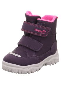 Superfit Kinder Winterboots "HUSKY1 WMS: mittel", Gr. 22, lila, Textil, casual, Schuhe, Snowboots mit wasserdichtem SYMPATEX, Größenschablone zum