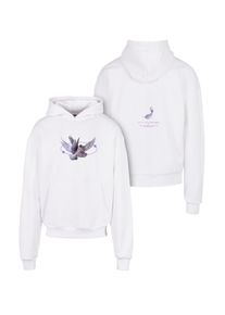 Herren Kapuzensweatshirt "Upscale by Mister Tee Herren Vive La Liberte Oversize Hoody", weiß, Gr. M, UPSCALE BY MISTER TEE, bedruckt, 100% Baumwolle,