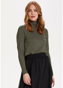 Saint Tropez Damen Rollkragenpullover "MilaSZ J2046", grün, feminin, Gr. XS, Strick, Obermaterial: 80% Viskose, 20% Polyamid, Pullover, mit Viskose
