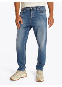 Tommy Jeans Herren Gerade Jeans "Isaac Relaxed Tapered", blau, casual, Gr. 34, Denim/Jeans, Obermaterial: 99% Baumwolle, 1% Elasthan, Jeans, Mit