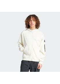Herren Kapuzensweatshirt "M CE FZ HD GD", weiß, sportlich, Gr. XXL, adidas Sportswear, Obermaterial: 70% Baumwolle, 30% Polyester, Sweatshirts