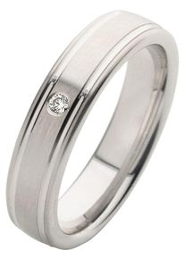Firetti Trauring "Schmuck Geschenk Hochzeit Ehering Trauring "LIEBE"", 21,mit Zirkonia, Silber 925 (Sterlingsilber), 5mm, silber, Silber 925