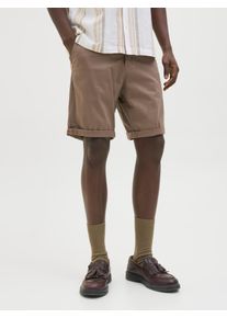 Jack & Jones JACK & JONES Herren Chinoshorts "JPSTBOWIE JJSHORTS S", braun, modisch, Gr. XL, unifarben, Web, Obermaterial: 98% Baumwolle, 2% Elasthan, Hosen, mit