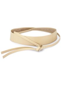 Lascana Damen Taillengürtel "Bindegürtel", beige, modisch,elegant,festlich, Gr. L, unifarben, Leder, Gürtel, Ledergürtel, Shape-Effekt, Gürtel für