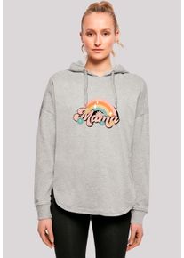 F4NT4STIC Damen Kapuzenpullover "Mothers Day Celebration Rainbow", grau, casual, Gr. M, Obermaterial: 100% Baumwolle, Pullover, Premium Qualität