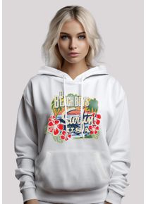 F4NT4STIC Damen Kapuzenpullover "The Beach Boys Musik Band Tropical", weiß, casual, Gr. XXL, Obermaterial: 65% Baumwolle, 35% Polyester, Pullover,