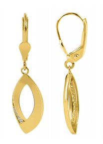 Adelia´s ADELIA ́S Damen Paar Ohrhänger, Damen, Gelbgold 375, gold, Gelbgold 375, Ohrringe