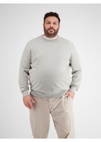 Lerros Herren Strickpullover "Lerros Strickpullover, gerippt", weiß, Gr. 5XL, 100% Baumwolle, Pullover