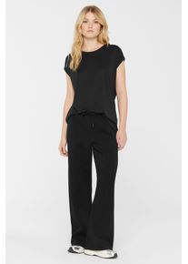 Damen Stoffhose, schwarz, casual, Gr. XXL, SENSES.THE LABEL, unifarben, Material: 70% Baumwolle, 30% Polyester, Hosen, mit Elastikbund und Kordel