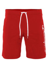 Champion Herren Badehose, rot, sportlich, Gr. M, Obermaterial: 100% Polyamid, Badehosen