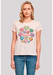 F4NT4STIC Damen T-Shirt "Muttertag Mama Herzen", pink, casual, Gr. XS, Obermaterial: 100% Baumwolle, Shirts, Premium Qualität