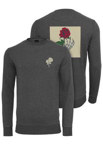 MisterTee Herren Rundhalspullover "MisterTee Herren Wasted Youth Crewneck", grau, casual, Gr. L, unifarben, 60% Baumwolle, 40% Polyester, Pullover