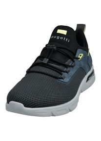 Bugatti Herren Slip-On Sneaker, Gr. 47, grau, Textil, Lederimitat, sportlich, Schuhe, Freizeitschuh, Halbschuh, Schlupfschuh mit elastischer Schnürung