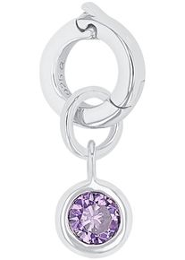 Amor Damen Charm-Einhänger "Geburtsstein, 2038533,-534,-536,-537, 2038540,-541,-542,-543", Februar, bunt, Silber 925 (Sterlingsilber), Charms, mit