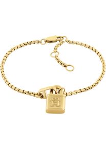 Tommy Hilfiger Damen Armkette "AMERICAN ICON, 2780942, 2780943", Edelstahl, gold, Edelstahl, Armbänder, teilweise mit Emaille