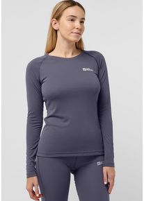 Jack Wolfskin Damen Langarmshirt "INFINITE LIGHT LS W", grau, Gr. XXL, Hauptmaterial: 100% Polyester (recycled), Shirts