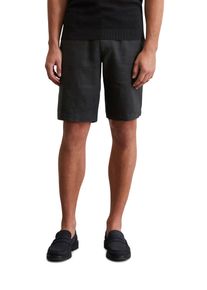 Marc O'Polo MARC O'POLO Herren Shorts "aus reinem Leinen", schwarz, casual, Gr. 34, unifarben, Obermaterial: 100% Leinen, Hosen
